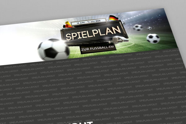 Poster zur Fussball EM 2024 mit der Werbeflaeche Euphoria Deutschland