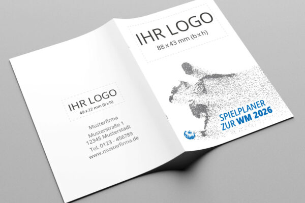 WM-Planer als Kompaktplaner mit der Werbeflaeche Player in blau