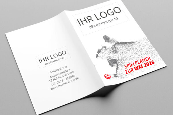WM-Planer als Kompaktplaner mit der Werbeflaeche Player in rot