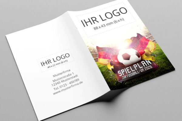 WM-Planer als Kompaktplaner mit der Werbeflaeche Team Spirit Deutschland