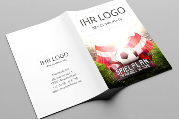 WM-Planer als Kompaktplaner mit der Werbeflaeche Team Spirit Oesterreich