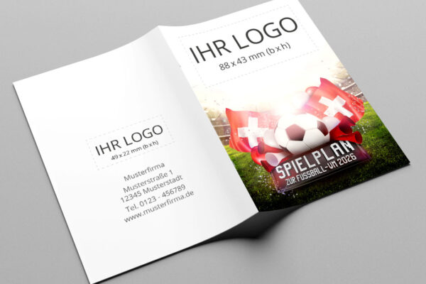 WM-Planer als Kompaktplaner mit der Werbeflaeche Team Spirit Schweiz