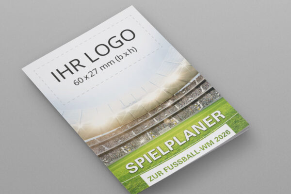 WM Planer 2026 als Pocketplaner mit der Werbeflaeche Arena