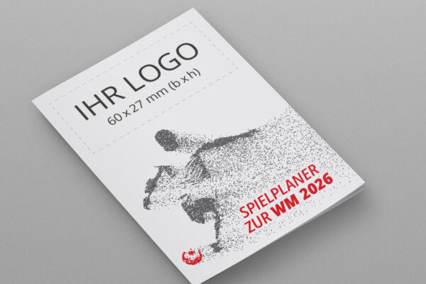 WM Planer 2026 als Pocketplaner mit der Werbeflaeche Player in rot