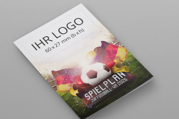 WM Planer 2026 als Pocketplaner mit der Werbeflaeche Team Spirit Deutschland