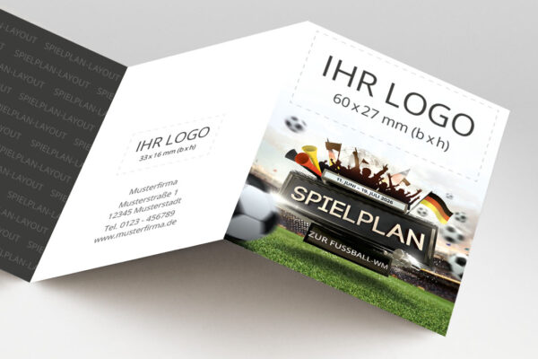 WM Planer mit Firmenlogo als Pocketplaner mit der Werbeflaeche Teamspirit Deutschland