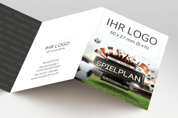WM Planer mit Firmenlogo als Pocketplaner mit der Werbeflaeche Teamspirit Schweiz