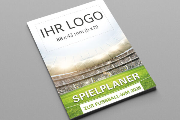 WM Spielplaner individualisiert als Kompaktplaner mit der Werbeflaeche Arena