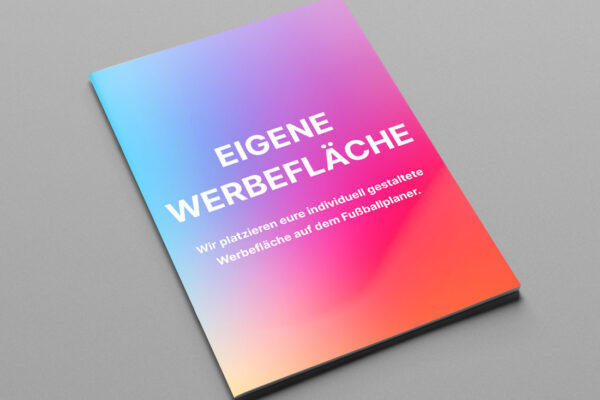 WM Spielplaner individualisiert als Kompaktplaner mit individueller Werbeflaeche