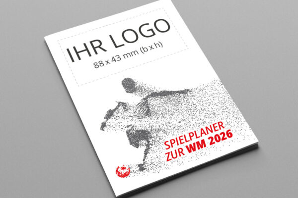 WM Spielplaner individualisiert als Kompaktplaner mit der Werbeflaeche Player in rot