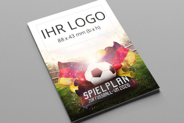 WM Spielplaner individualisiert als Kompaktplaner mit der Werbeflaeche Team Spirit Deutschland
