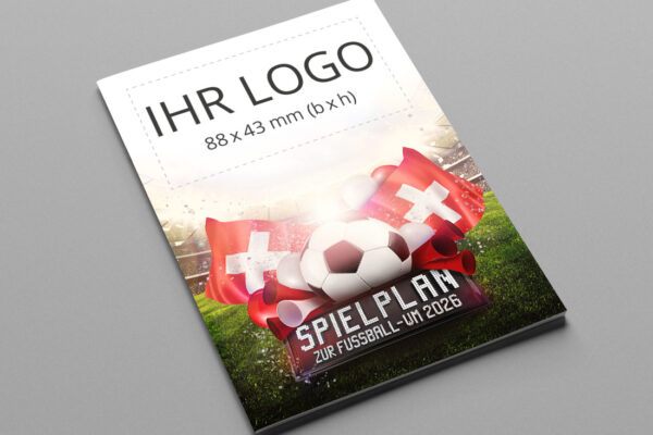WM Spielplaner individualisiert als Kompaktplaner mit der Werbeflaeche Team Spirit Schweiz